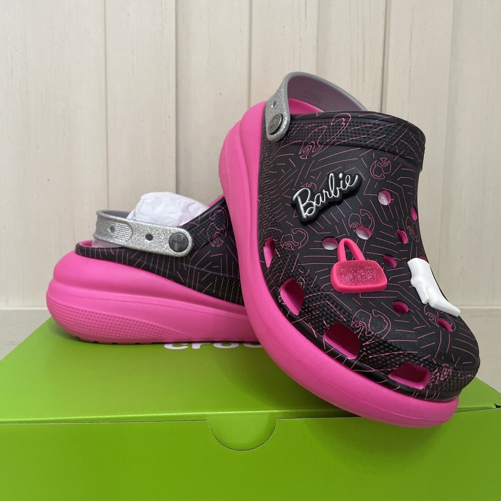 NEW BARBIE CRUSH CLOG CROCS M 11 New In Hand In Box